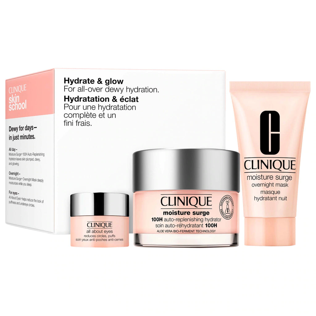 Clinique Hydrate and Glow Moisture Surge Skincare Set