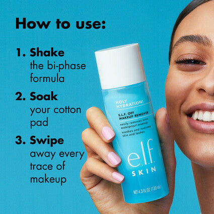 e.l.f. Holy Hydration! Off Makeup Remover Makeup Removers Volare Makeup   