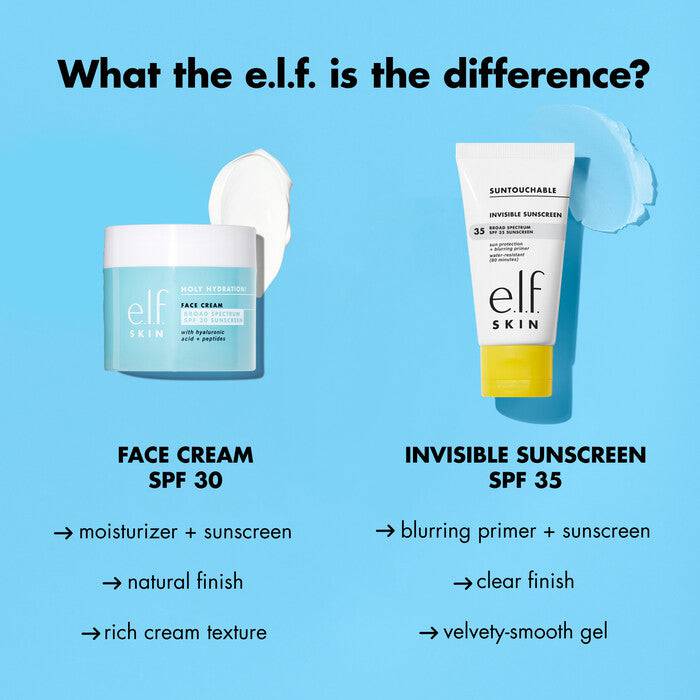 e.l.f. Suntouchable Invisible Sunscreen SPF 35 - Volare Makeup