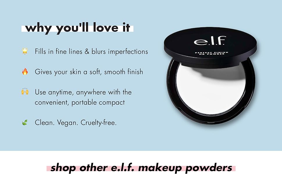 e.l.f. PERFECT FINISH HD POWDER Powder Volare Makeup   