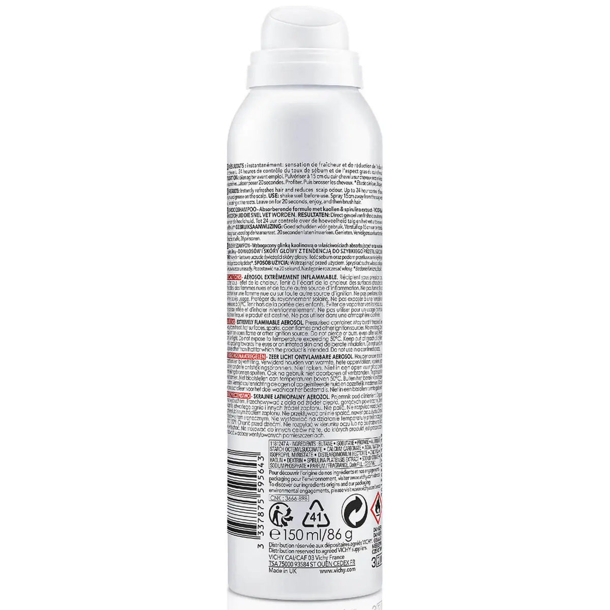DERCOS NUTRIENTS Detox Dry Shampoo 150 ml Dry Shampoo Volare Makeup   