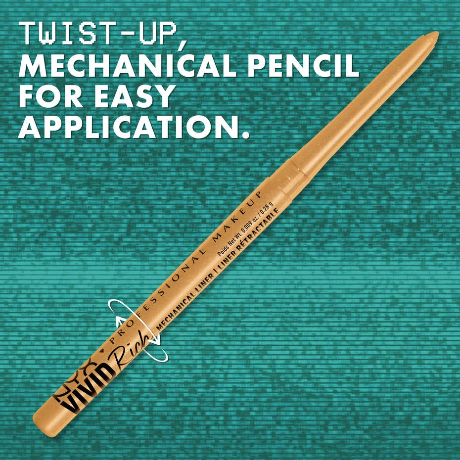 NYX Professional Makeup VIVID RICH MECHANICAL PENCIL - always onyx black - Volare Makeup