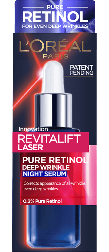 L'Oreal Paris Pure Retinol Serum Revitalift Laser Skincare serum Garnier   