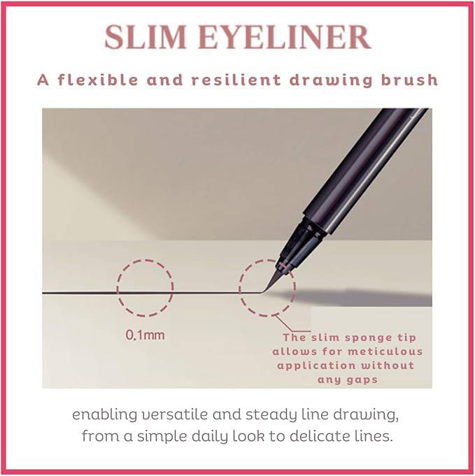 the bom Ultra-Fine Slim Eyeliner Waterproof Liquid Eye Makeup - Volare Makeup