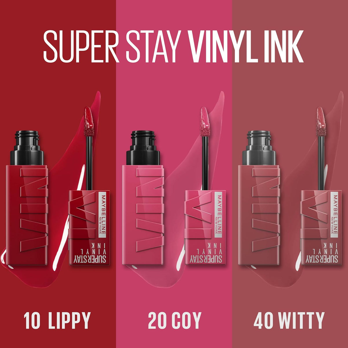 Maybelline New York Super Stay Vinyl Ink Liquid Lipstick set Liquid lipstick Volare Makeup   