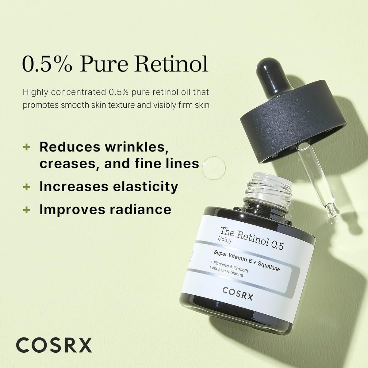 COSRX The Retinol 0.5 Oil - Volare Makeup