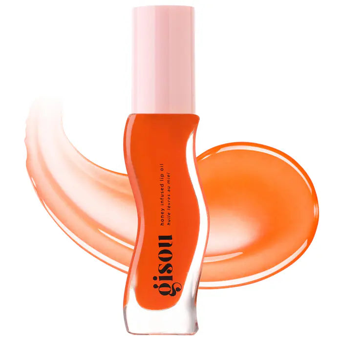 Gisou Honey Infused Lip Oil lip oil Volare Makeup Mango Passion Punch - Sheer Hot Coral  