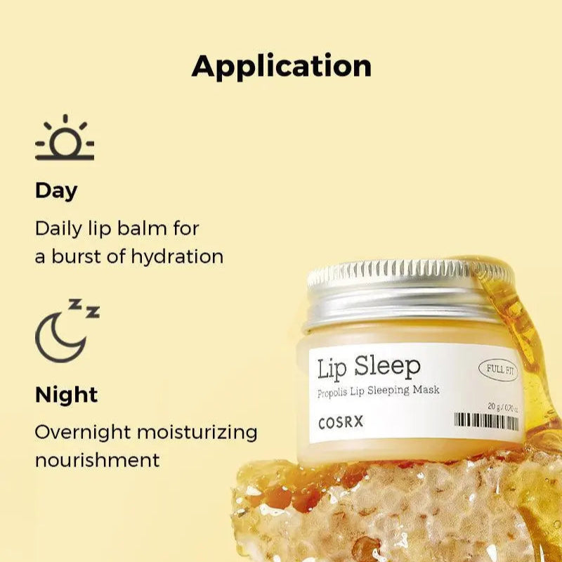 COSRX Lip Sleep - Full Fit Propolis Lip Sleeping Mask Cosrx Lip mask Volare Makeup  Lip mask