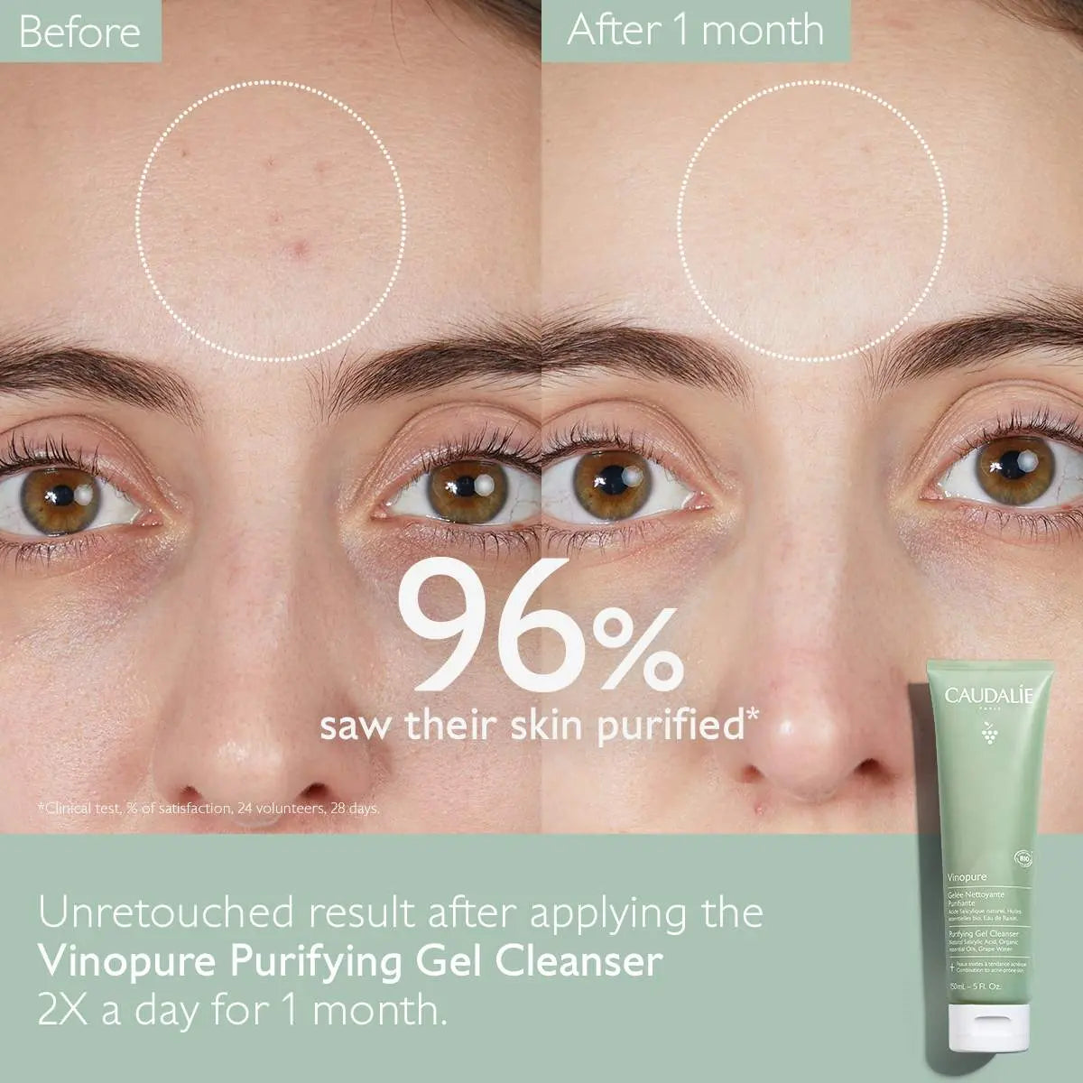 Caudalie Vinopure Pore Purifying Gel Cleanser Caudalie Gel Cleanser Volare Makeup  Gel Cleanser