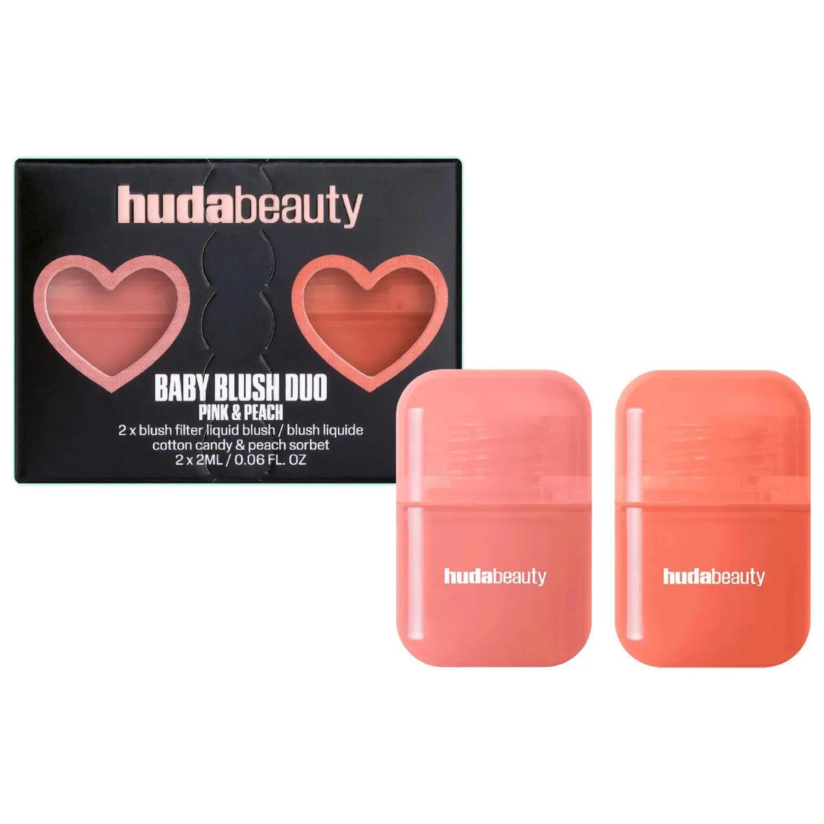 HUDA BEAUTY  Mini Baby Blush Duo Set Huda Beauty liquid blush Volare Makeup  liquid blush