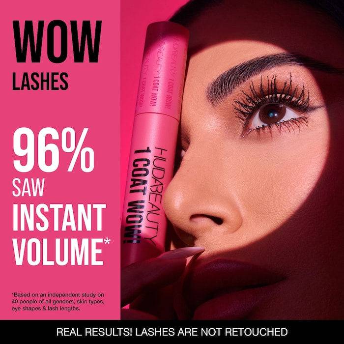 HUDA BEAUTY 1 Coat WOW! Extra Volumizing and Lifting Mascara - Volare Makeup
