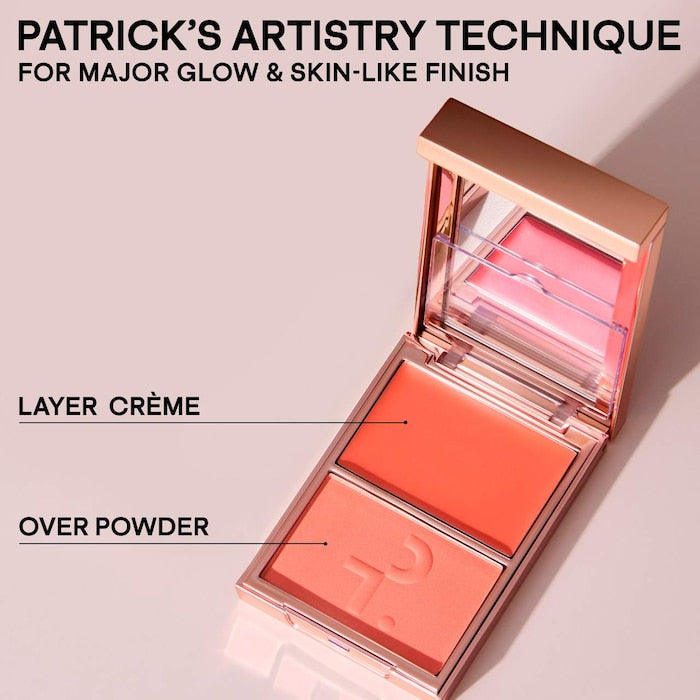 PATRICK TA Major Headlines Double-Take Crème & Powder Blush Duo  Volare Makeup   