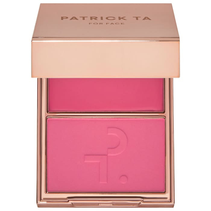 PATRICK TA Major Headlines Double-Take Crème & Powder Blush Duo  Volare Makeup She's a Doll - bright neutral pink  