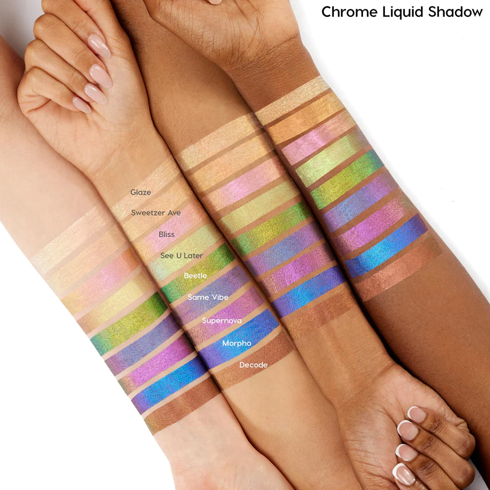 Colourpop chrome liquid shadow Glitter Volare Makeup   