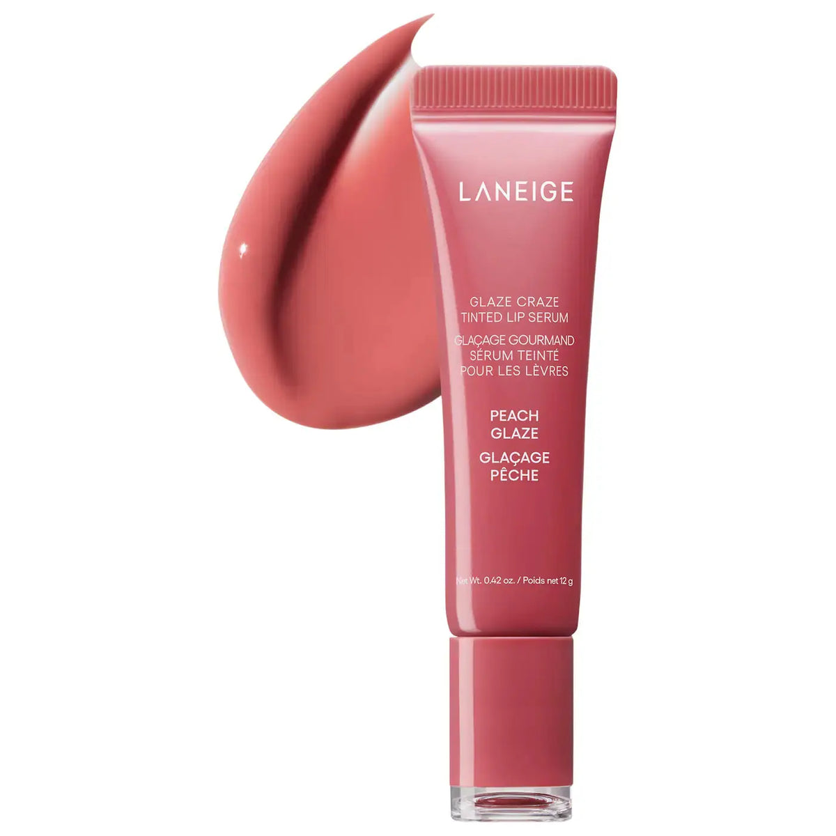 LANEIGE Glaze Craze Tinted Polypeptide Lip Serum LANEIGE Lip Serum Volare Makeup Peach-Glaze-Peachy-Coral Lip Serum