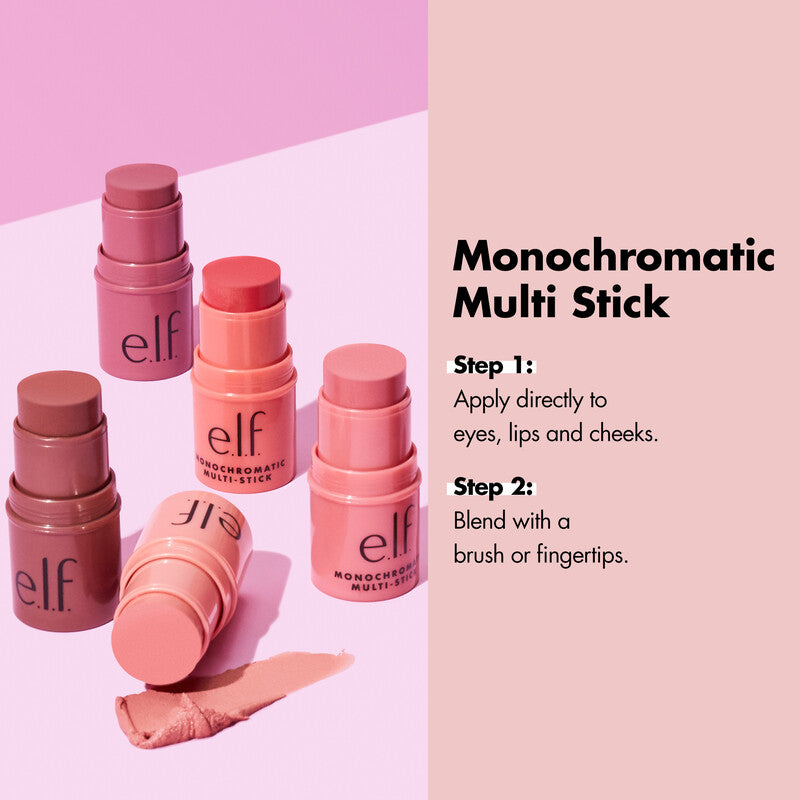 e.l.f. Monochromatic Multi Stick Blush Stick Volare Makeup   