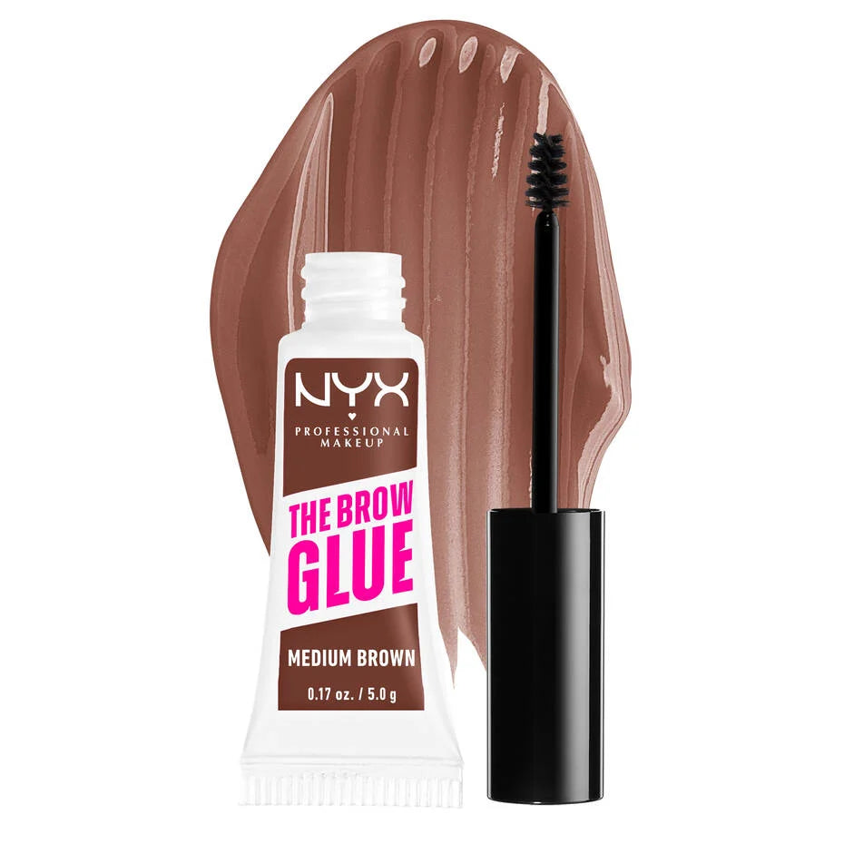 NYX Professional Makeup The Brow Glue  Volare Makeup Medium Brown  