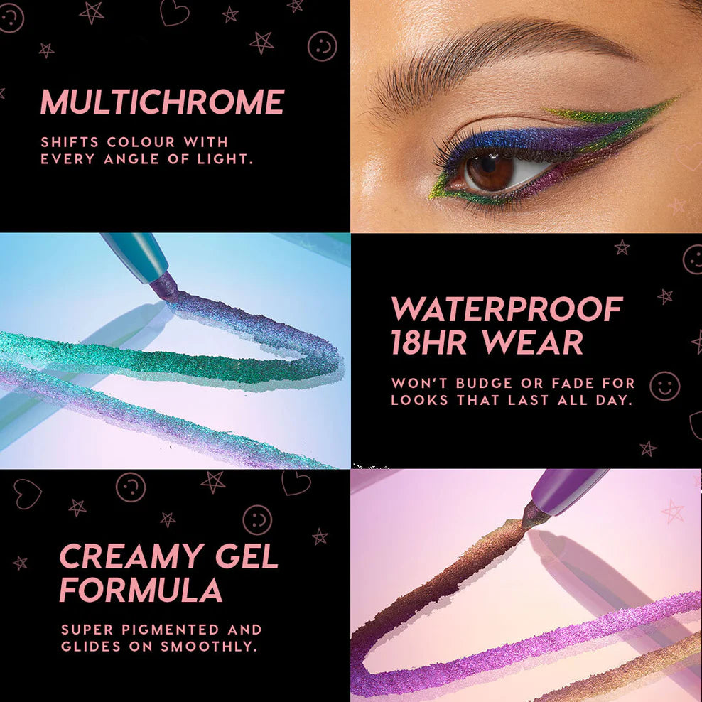 Colorpop chrome crème gel liner Eyeliner Volare Makeup   