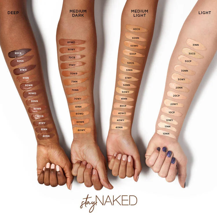 Urban Decay STAY NAKED WEIGHTLESS LIQUID FOUNDATION Foundations Volare Makeup   