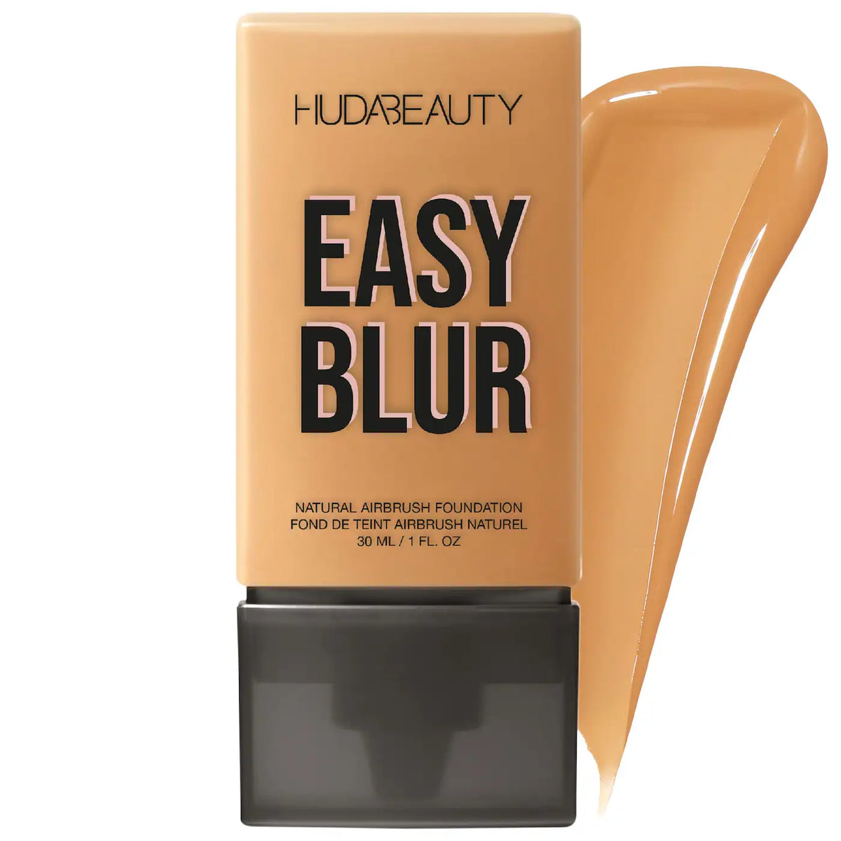 HUDA BEAUTY Easy Blur Natural Airbrush Foundation with Niacinamide Foundations Huda Beauty Toffee 420G - Tan skin with a golden undertone  