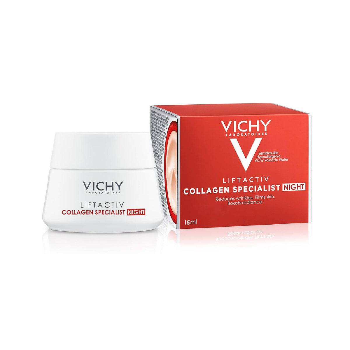 Vichy Laboratories Liftactiv Collagen Specialist Night Cream 15ml skincare Volare Makeup   