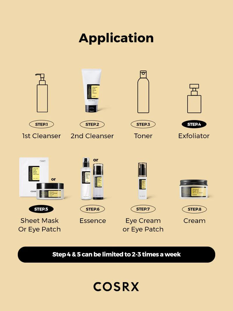 COSRX Advanced Snail 92 All in one Cream TONER Volare Makeup   