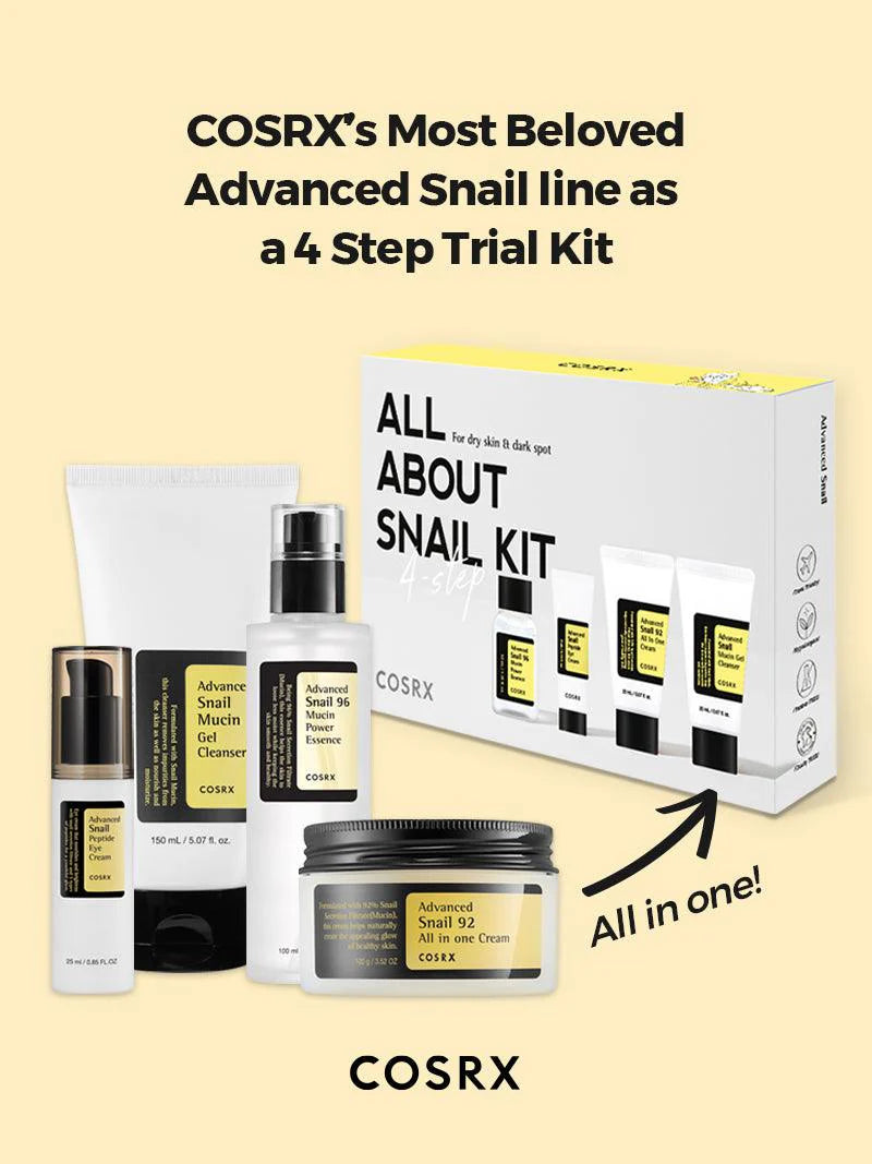 COSRX ALL ABOUT SNAIL KIT 4-step Skin Care KIT Volare Makeup   