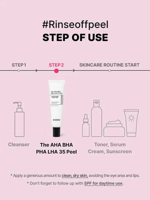 COSRX The AHA BHA PHA LHA 35 Peel - Volare Makeup