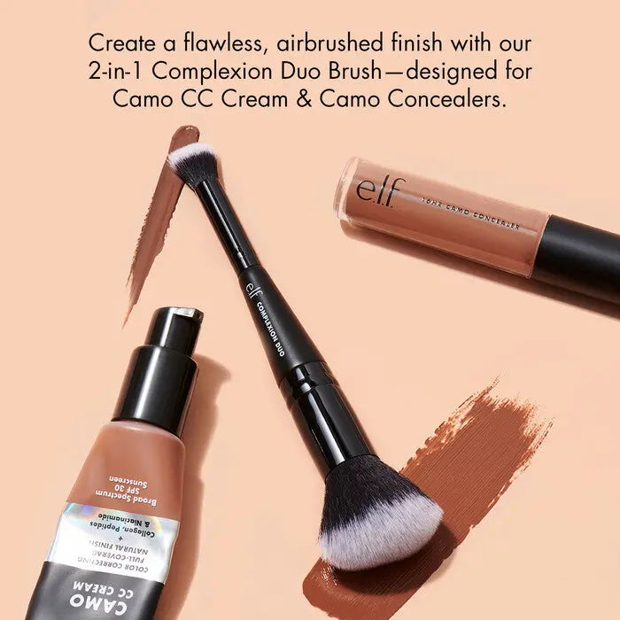 e.l.f. Concealer & Foundation Complexion Duo Brush e.l.f. Brushes Volare Makeup  Brushes