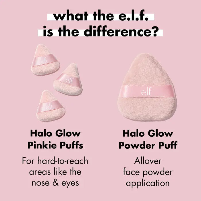 e.l.f. Halo Glow Pinkie Puffs e.l.f. Powder Puff Volare Makeup  Powder Puff