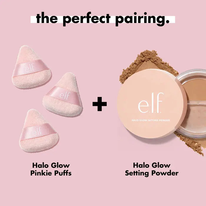 e.l.f. Halo Glow Pinkie Puffs e.l.f. Powder Puff Volare Makeup  Powder Puff