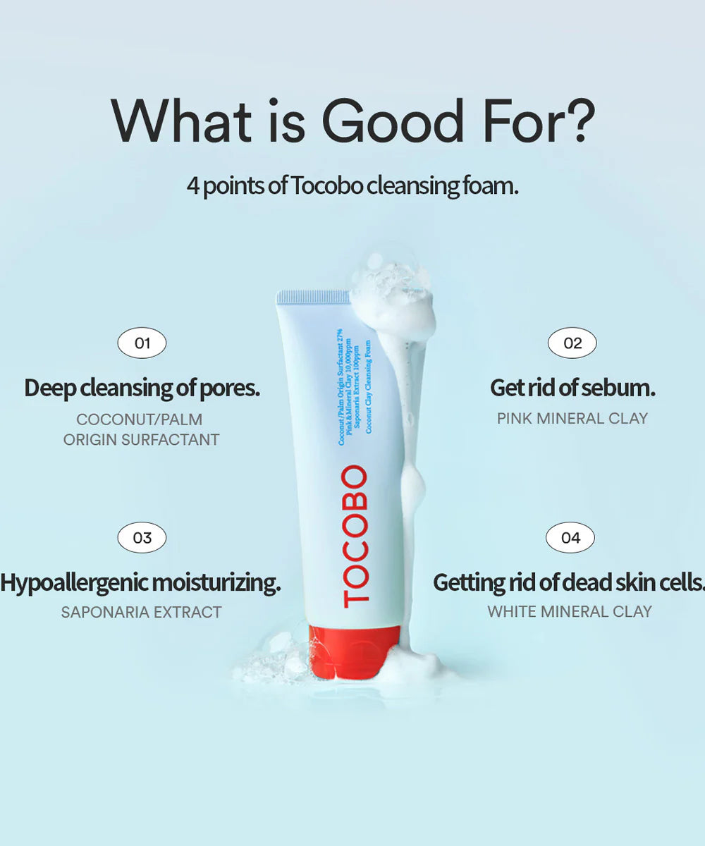 Tocobo Coconut Clay Cleansing Foam 150ml Cleansing Tocobo   