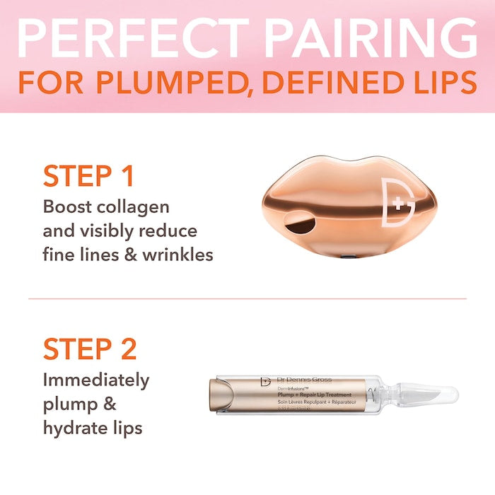 Dr. Dennis Gross Skincare DermInfusions Plump + Repair Lip Treatment with Hyaluronic Acid Plump + Repair Lip Treatment Volare Makeup   