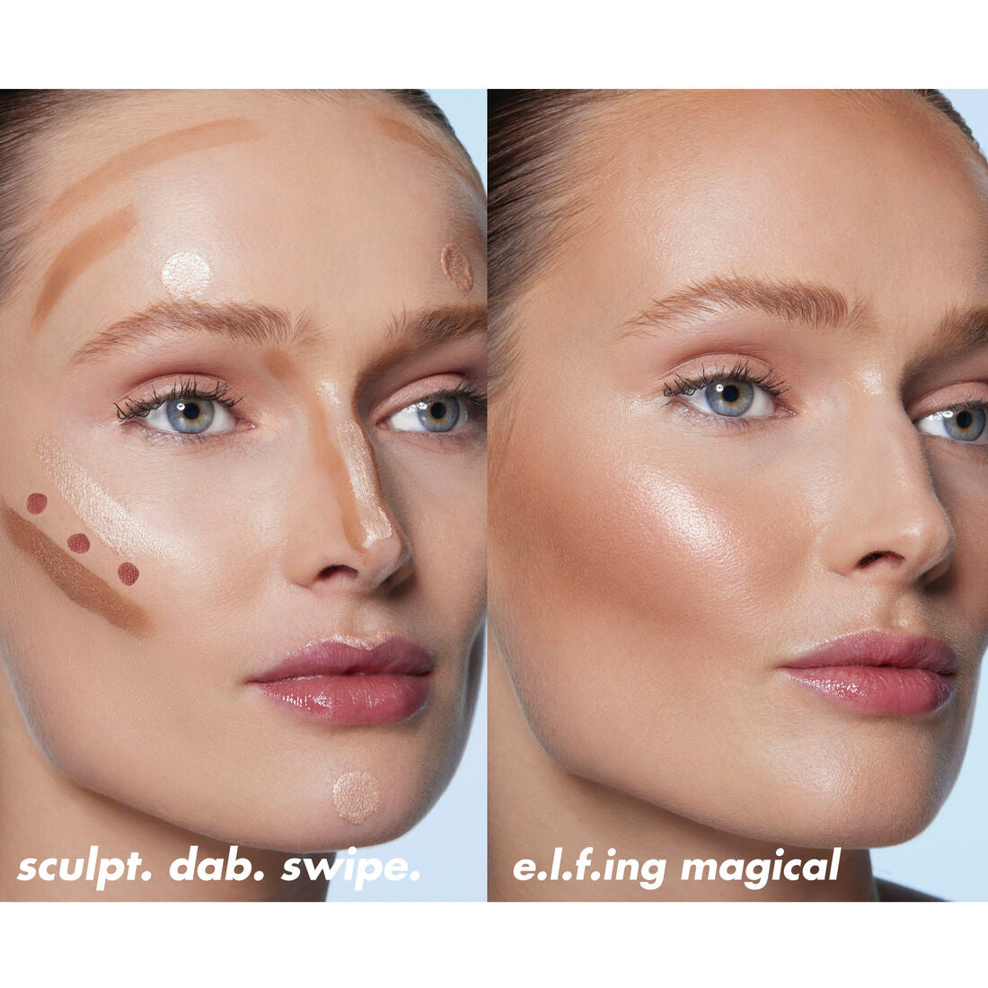 e.l.f. Halo Glow Blush Beauty Wand Liquid filter Volare Makeup   