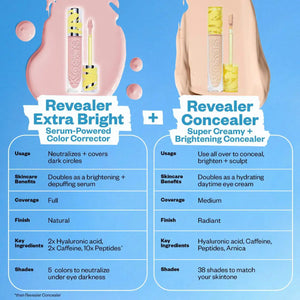 Kosas Revealer Extra Bright Serum-Powered Color Correctors for Dark Circles - Volare Makeup