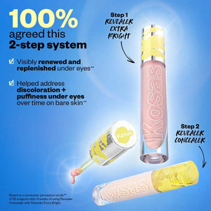 Kosas Revealer Extra Bright Serum-Powered Color Correctors for Dark Circles - Volare Makeup