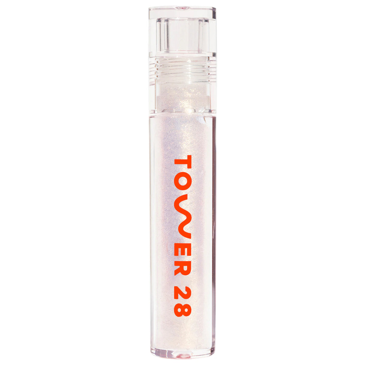 Tower 28 Beauty ShineOn Lip Jelly Non-Sticky Gloss Lipgloss Volare Makeup Magic - clear with gold shimmer  