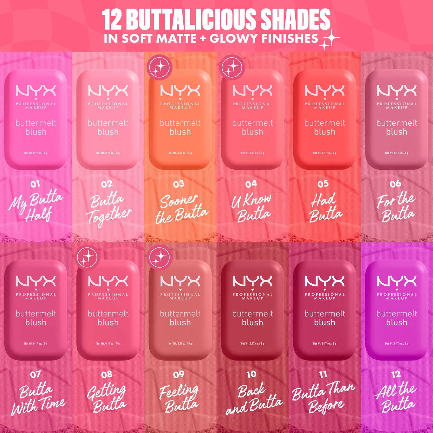 NYX Professional Makeup Buttermelt Pressed Powder Blush - Volare Makeup