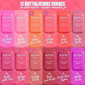 NYX Professional Makeup Buttermelt Pressed Powder Blush - Volare Makeup