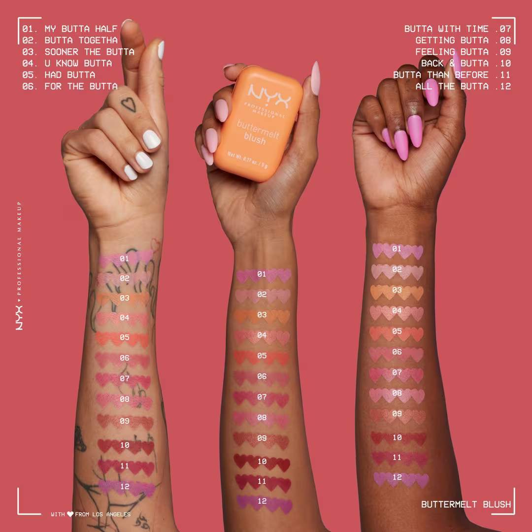 NYX Professional Makeup Buttermelt Pressed Powder Blush - Volare Makeup