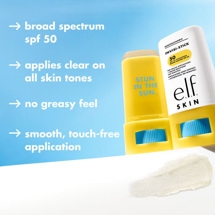 e.l.f. Suntouchable Invisi-Stick SPF 50 - Volare Makeup