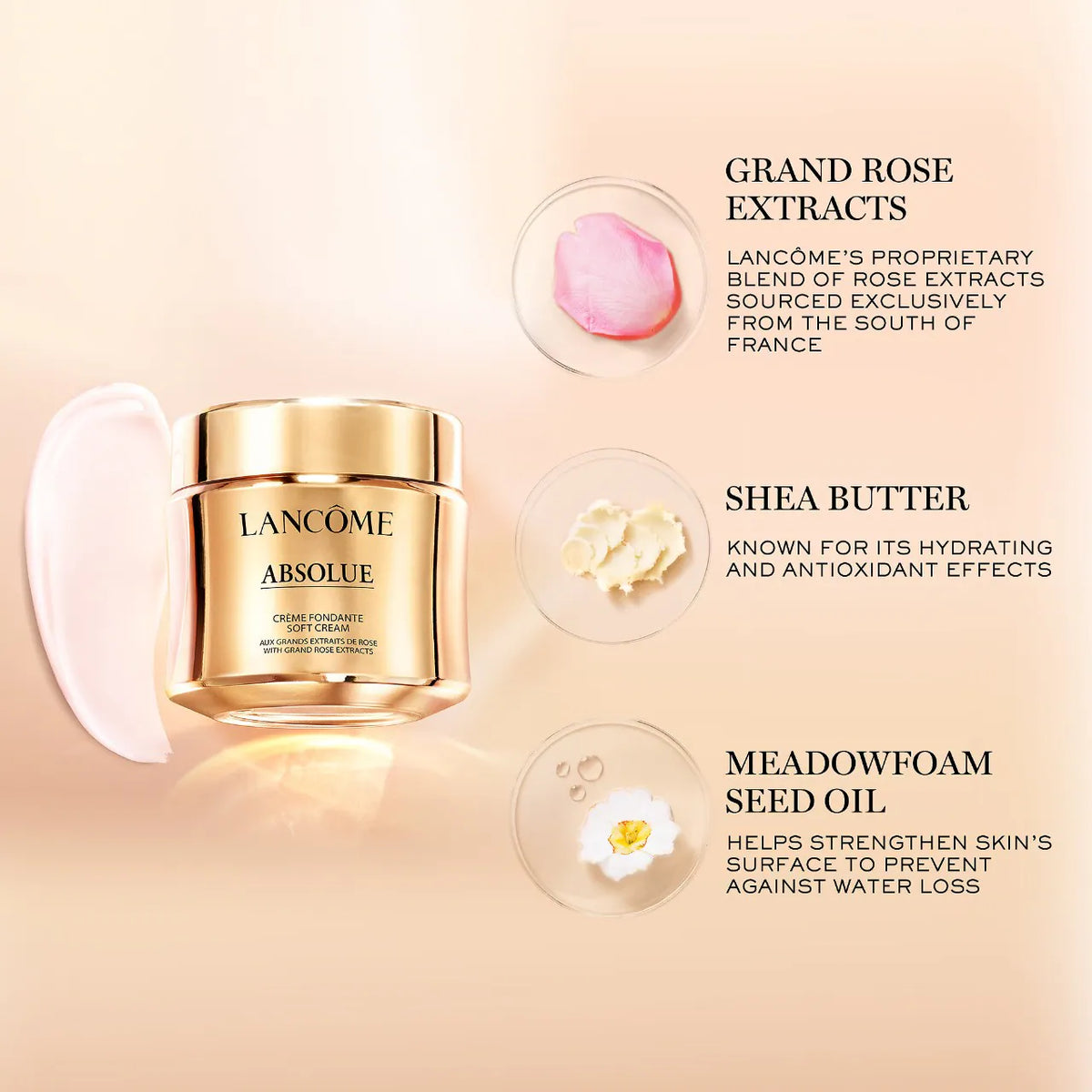 Lancôme Absolue Soft Cream Revitalizing & Brightening Moisturizer Moisturizer Volare Makeup   