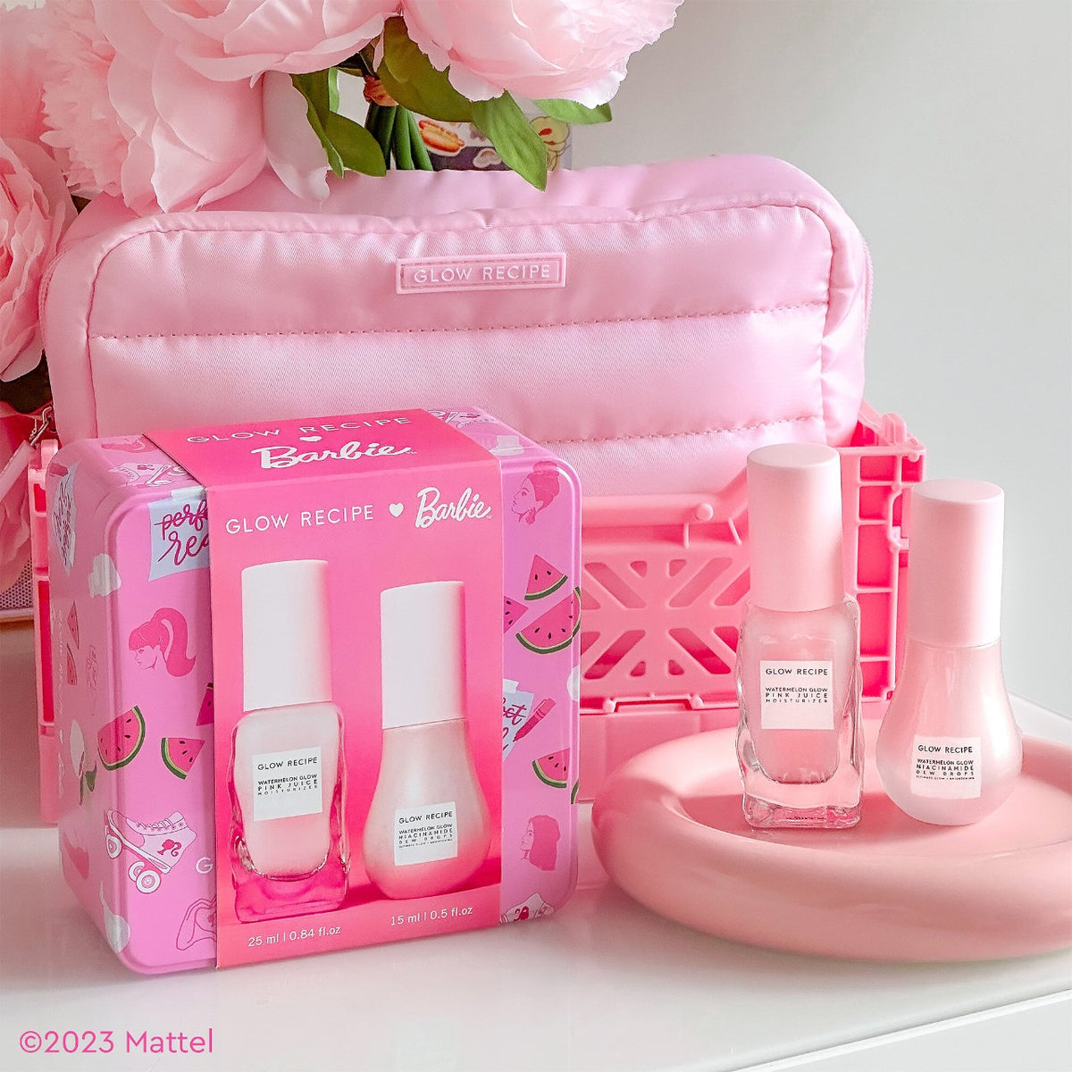 Glow Recipe x Barbie Watermelon Glow Hydration Kit Skin Care KIT Volare Makeup   