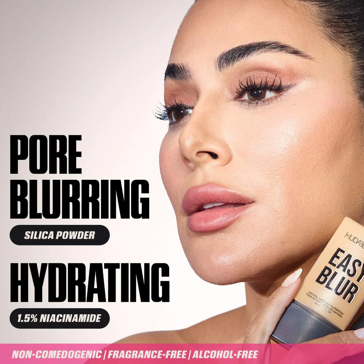 HUDA BEAUTY Easy Blur Natural Airbrush Foundation with Niacinamide Foundations Huda Beauty   