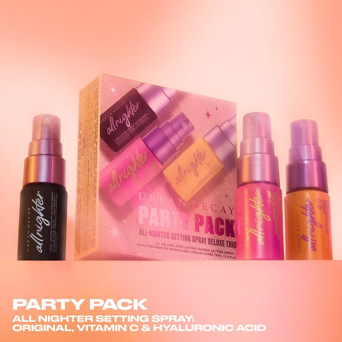 Urban Decay Mini Party Pack All Nighter Setting Spray Trio