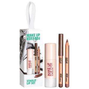 MAKE UP FOR EVER  Mini Artist Color Lip Pencils & Super Boost Gloss Trio - Volare Makeup