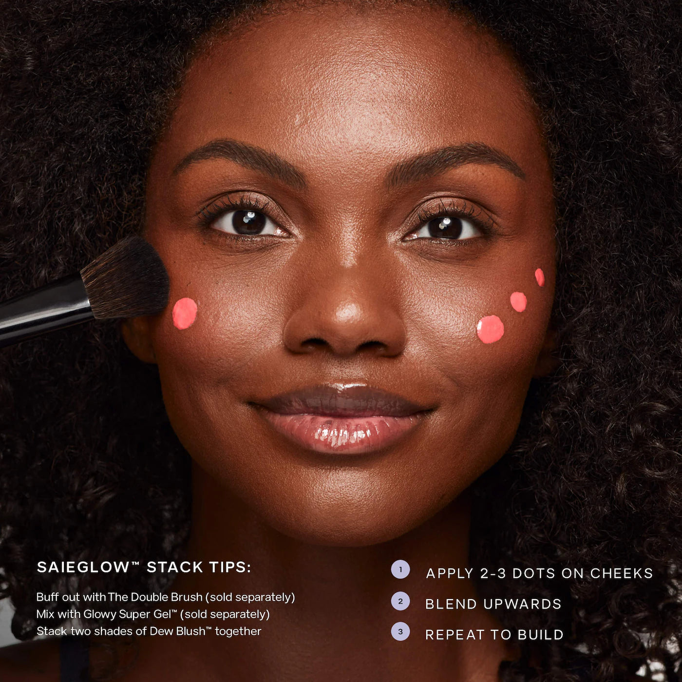 Saie Dew Blush Blendable Liquid Cheek Mini Size Blush - Volare Makeup