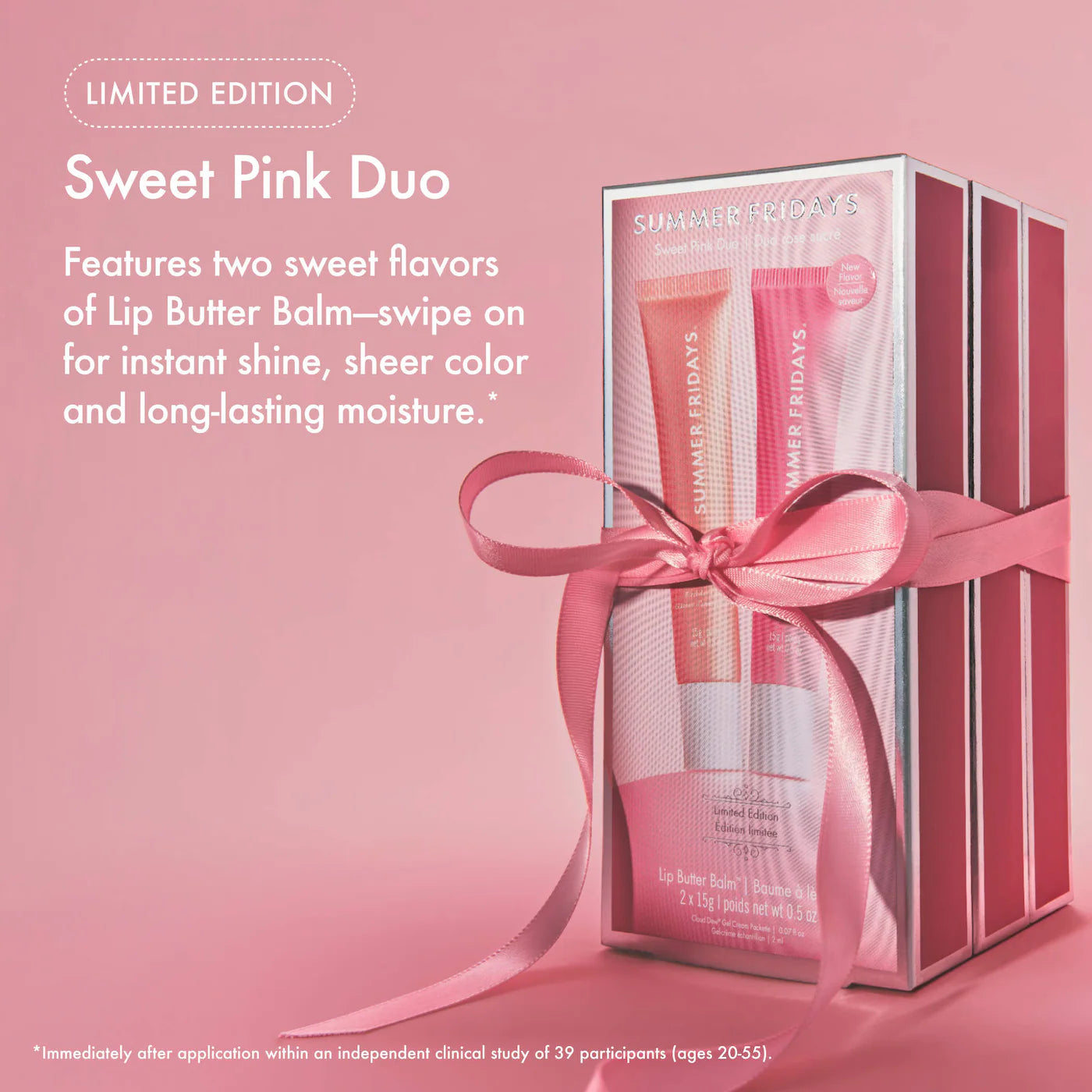Summer Fridays Sweet Pink Duo with Birthday Cake + Strawberry Soft Serve Lip Butter Balm - Volare Makeup