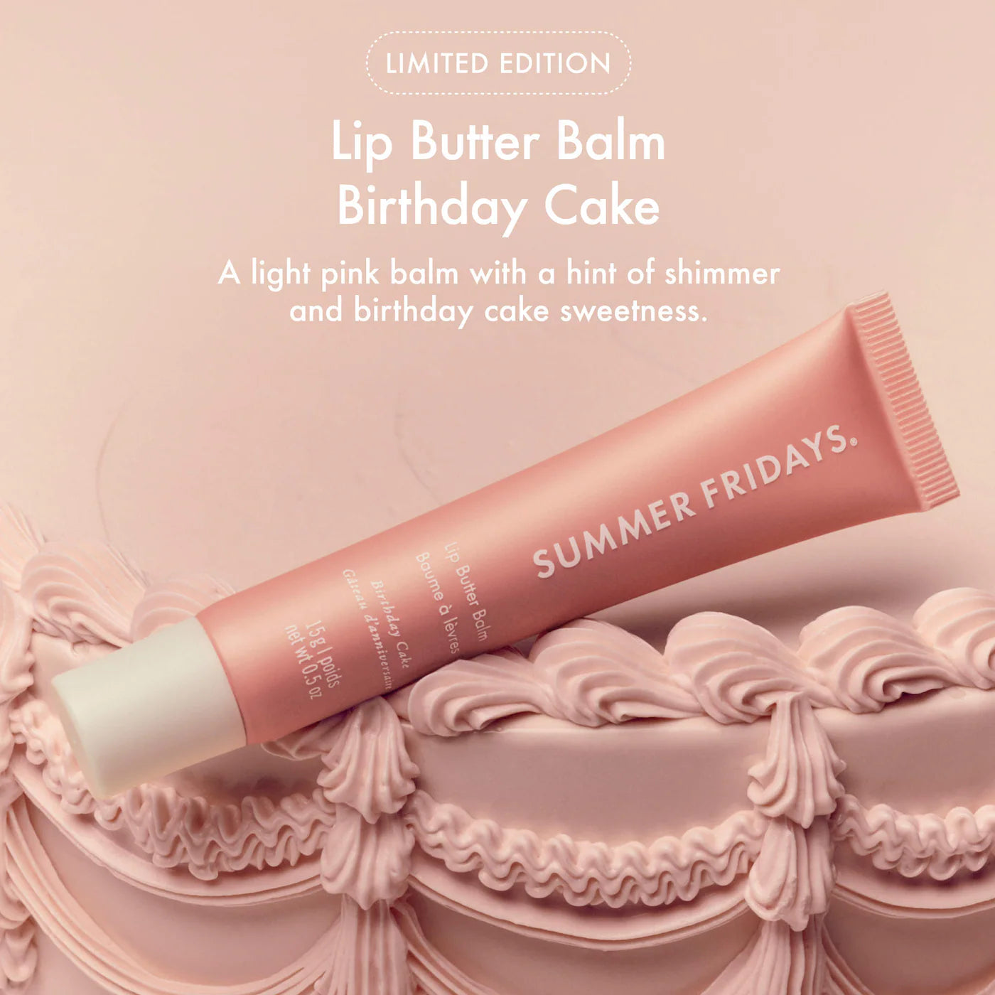 Summer Fridays Sweet Pink Duo with Birthday Cake + Strawberry Soft Serve Lip Butter Balm - Volare Makeup
