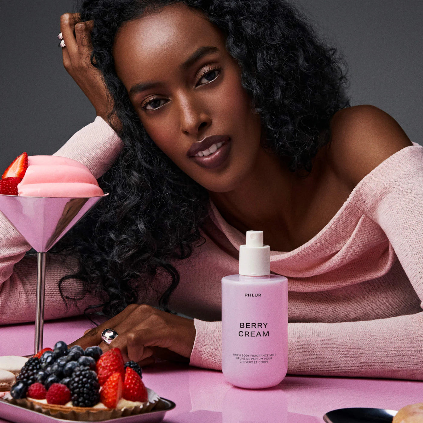 PHLUR  Mini Berry Cream Hair and Body Mist - Volare Makeup